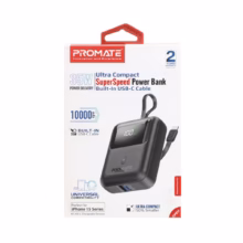 پاوربانک (PD و فست شارژ) Promate 35W 10000mAh مدل PowerPod-10 - مشکی