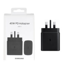 شارژر دیواری سه پین PD و فست تک پورت Samsung Type-C مدل TA845 45W - مشکی (گارانتی شش ماهه AZR)