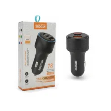 شارژر فندکی فست و PD سه پورت Shoosh مدل SH-807 78W - آبی - SMO
