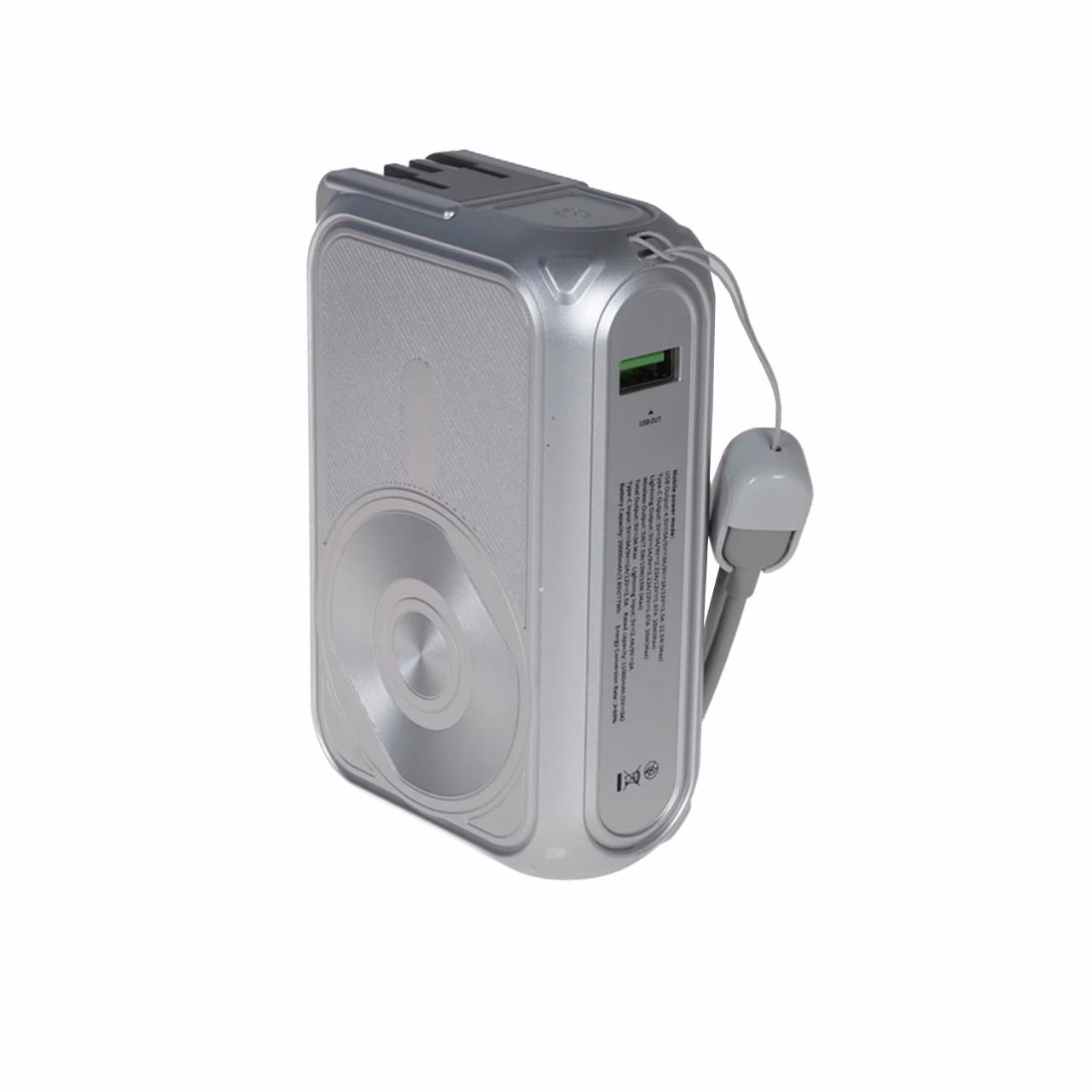 پاوربانک PD و فست شارژ TwinMax 20000mAh مدل MZ-18 22.5W - نقره ای - MMX