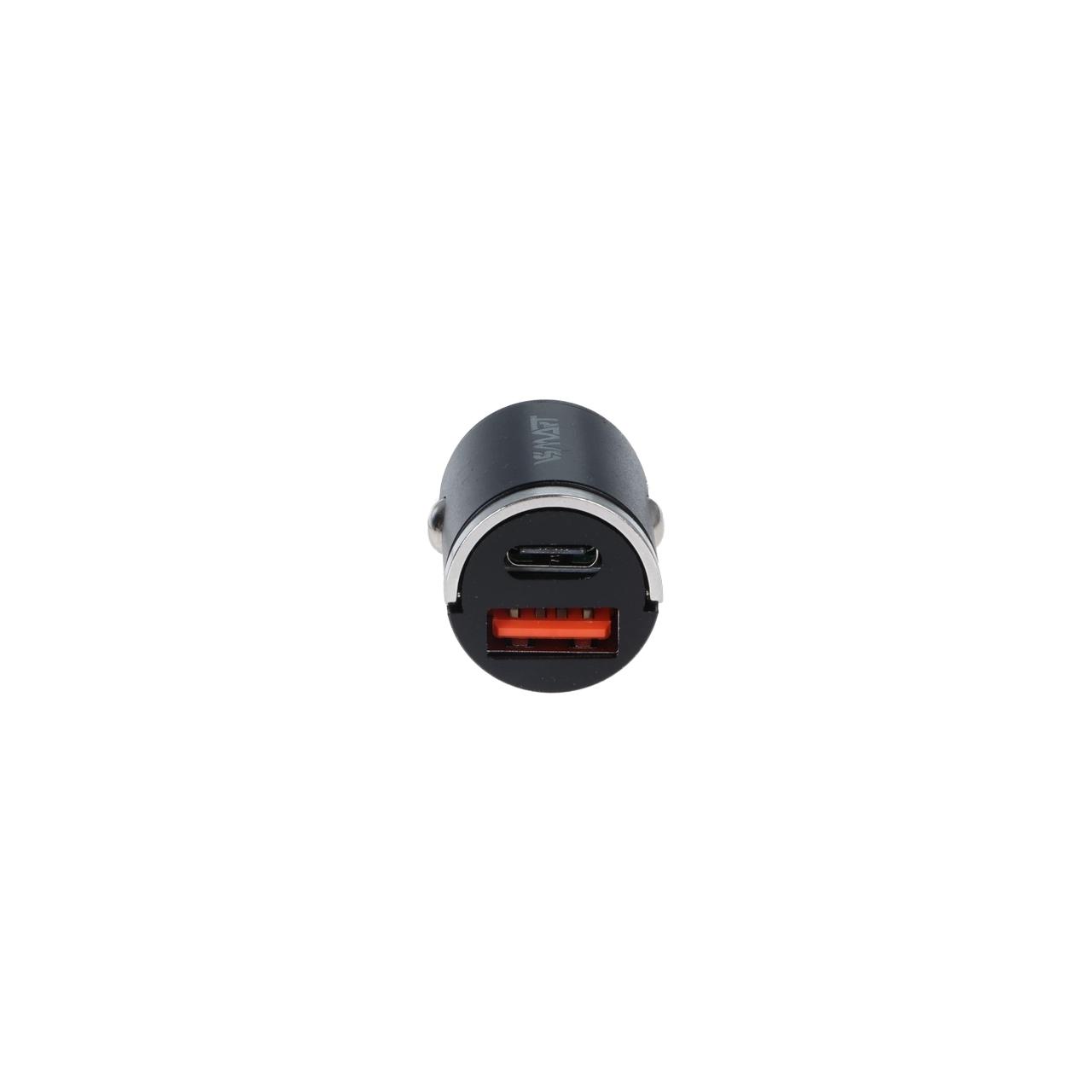 شارژر فندکی PD و فست دو پورت Vsmart مدل VS-191 - مشکی - ASP (گارانتی شش ماهه آروین)
