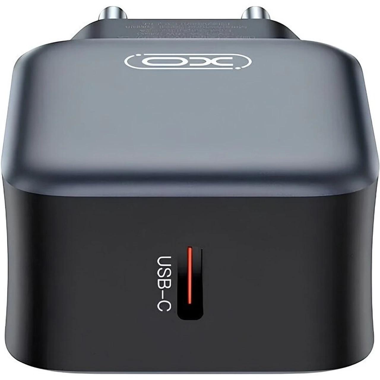 شارژر دیواری PD و فست تک پورت XO مدل XO-L153(EU) 20W - مشکی (پک ضعیف)