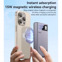پاوربانک وایرلس PD و فست شارژ Yesido 10000mAh مدل YP61 20W مگ سیف - خاکستری (گارانتی12 ماه تعویض نیکان همراه)