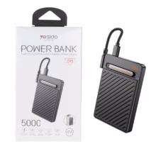 پاوربانک وایرلس PD و فست شارژ Yesido 5000mAh مدل YP77 20W – مشکی (گارانتی 18 ماه تعویض نیکان همراه)