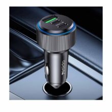 شارژر فندکی PD و فست سه پورت Yesido مدل Y59 200W - مشکی (گارانتی 18 ماه تعویض نیکان همراه)