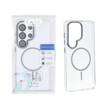 قاب اورجینال Premium Case کریستالی MagSafe لنز فلزی Samsung Galaxy S26 Ultra – خاکستری (پک دار)