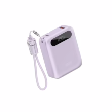 پاوربانک فست شارژ QCY 10000mAh مدل PB10D 22.5W – بنفش (گارانتی تعویض یکساله شرکتی)