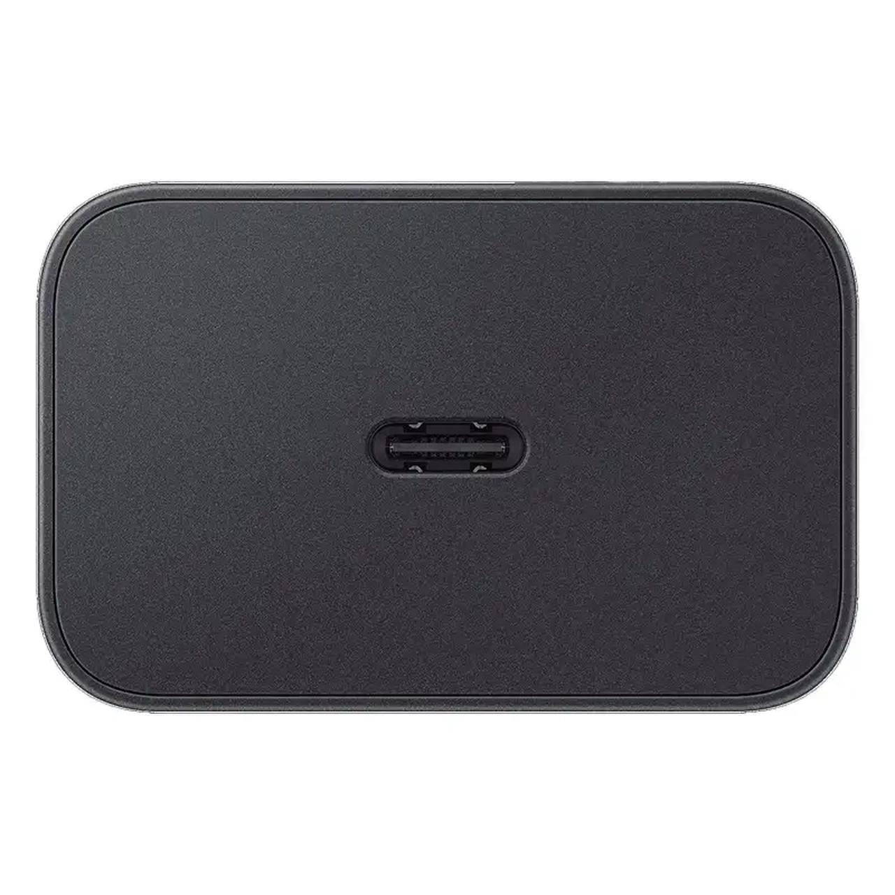 شارژر دیواری فست تک پورت Samsung مدل ET-T4511 45W به همراه کابل شارژ Type-C To Type-C - مشکی - اصل چین (گارانتی 18 ماهه تعویض اچ دی سرویس ) پک ضعیف
