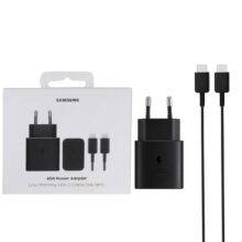 شارژر دیواری فست تک پورت Samsung مدل ET-T4511 45W به همراه کابل شارژ Type-C To Type-C – مشکی – اصل چین (گارانتی 18 ماهه تعویض اچ دی سرویس ) پک ضعیف