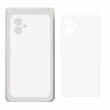 قاب سیلیکونی پاک کنی محافظ لنزدار اورجینال Samsung Galaxy A06 - سفید (پک اصلی)