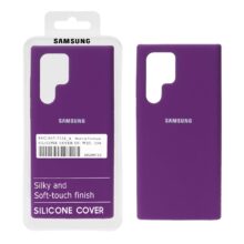 قاب سیلیکونی پاک کنی اورجینال درجه یک Samsung Galaxy S22 Ultra – بنفش (پک دار)