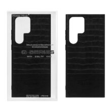 قاب چرمی کروکودیل Samsung Galaxy S23 Ultra – مشکی (پک دار)