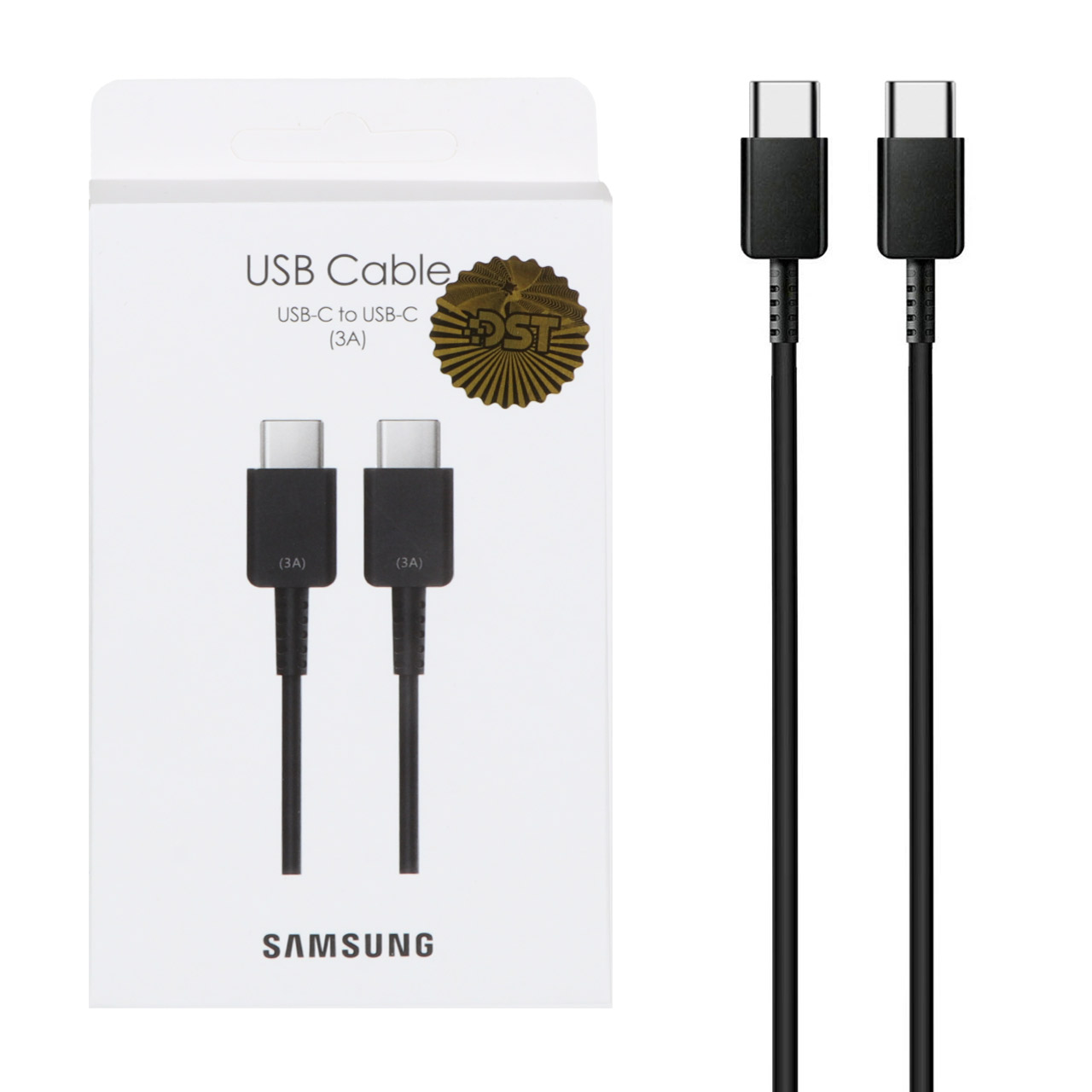 کابل شارژ فست و Samsung Type-C to Type PD مدل S22 EP-DN980 - مشکی - DST (گارانتی شش ماهه)