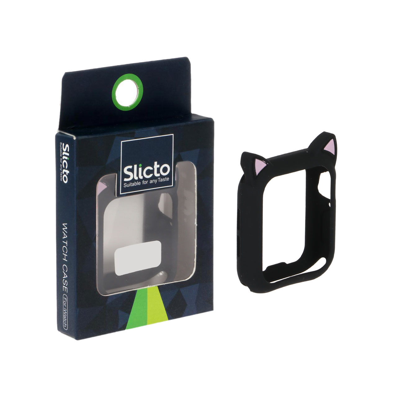 کاور اورجینال اپل واچ Slicto فانتزی سایز 44 میلیمتری – مشکی صورتی
