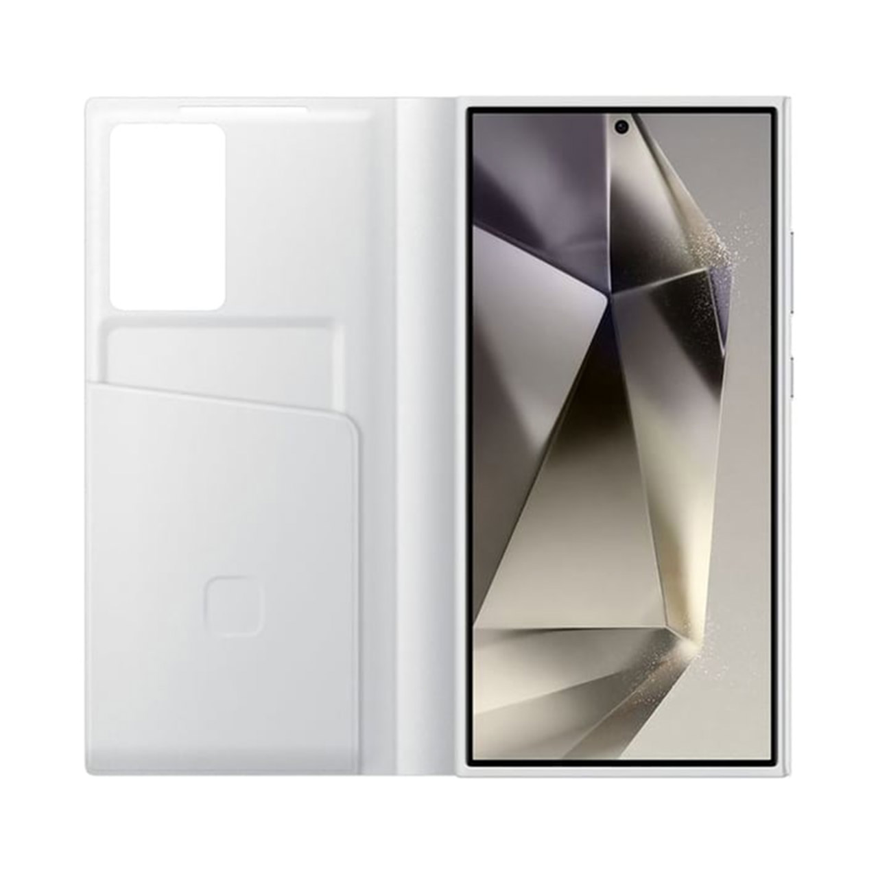 کیف هوشمند اورجینال سامسونگ Smart View Wallet Case مدل Samsung Galaxy S24 Ultra - سفید (پک دار)