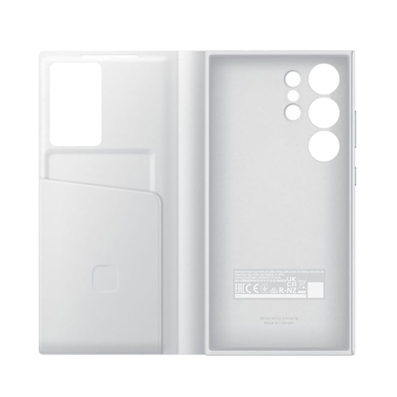 کیف هوشمند اورجینال سامسونگ Smart View Wallet Case مدل Samsung Galaxy S24 Ultra - سفید (پک دار)