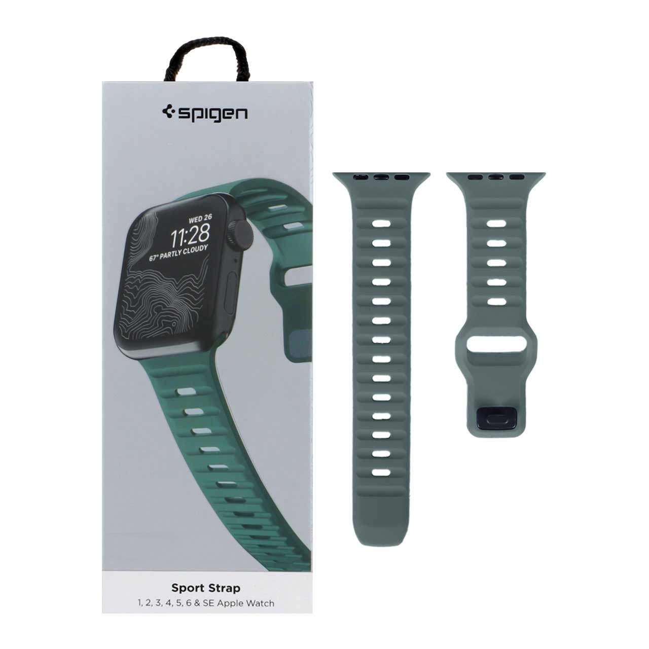 بند اپل واچ اورجینال Spigen Sport Strap سایز 38/40/41 میلیمتری - سبز