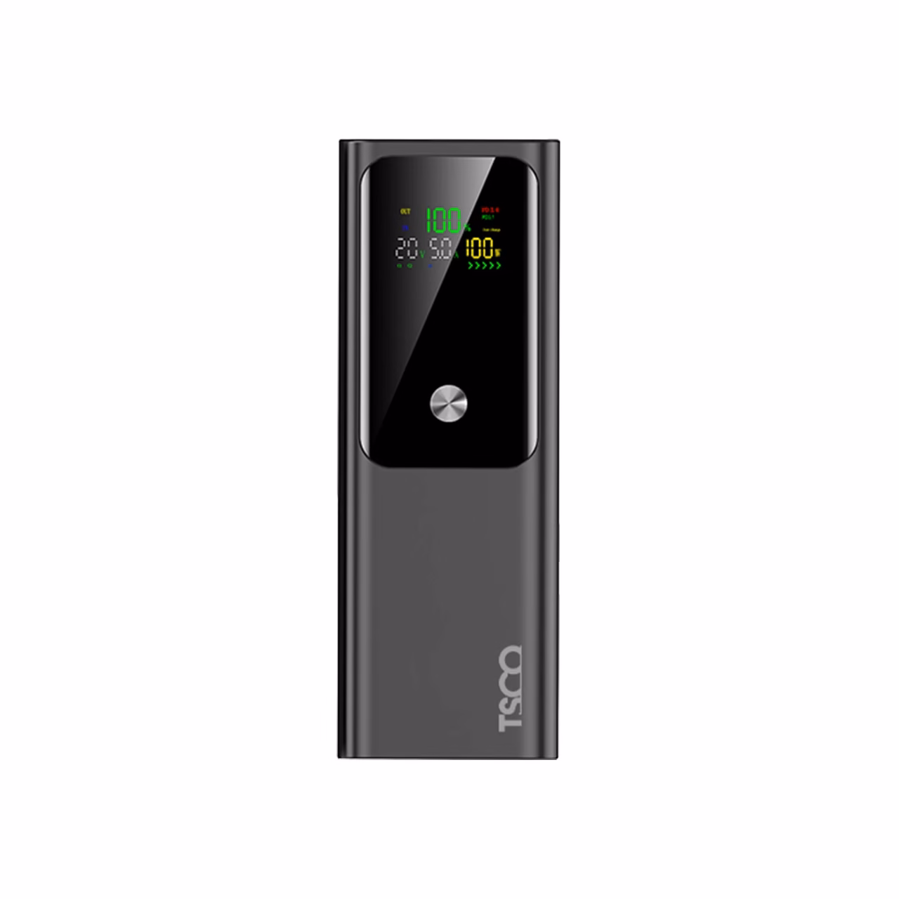 پاوربانک فست شارژ TSCO 20000mAh مدل TP 2004 100W - مشکی (گارانتی 12 ماهه TSCO)
