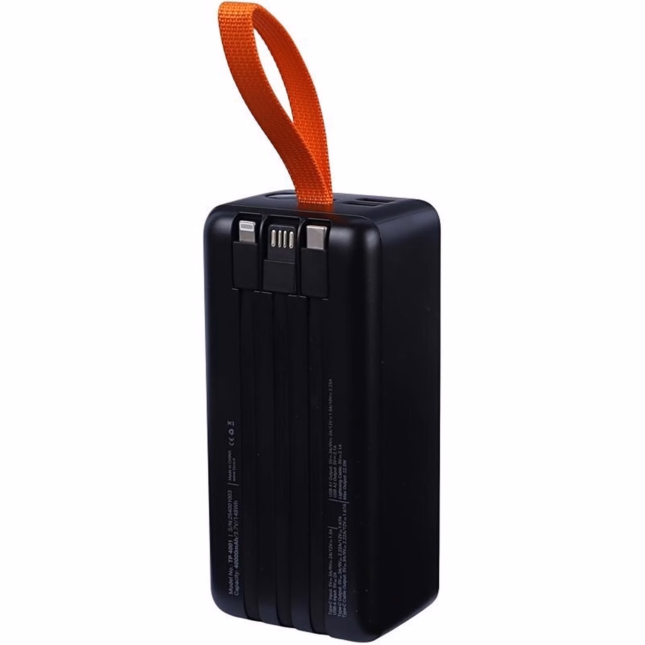پاوربانک فست شارژ TSCO 40000mAh مدل TP 4001 22.5W - زرد مشکی (گارانتی 12 ماهه TSCO)