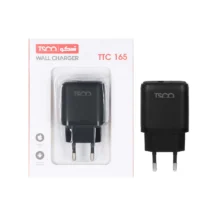 شارژر دیواری تک پورت TSCO مدل TTC 165 10W – مشکی (گارانتی 12 ماهه تسکو)