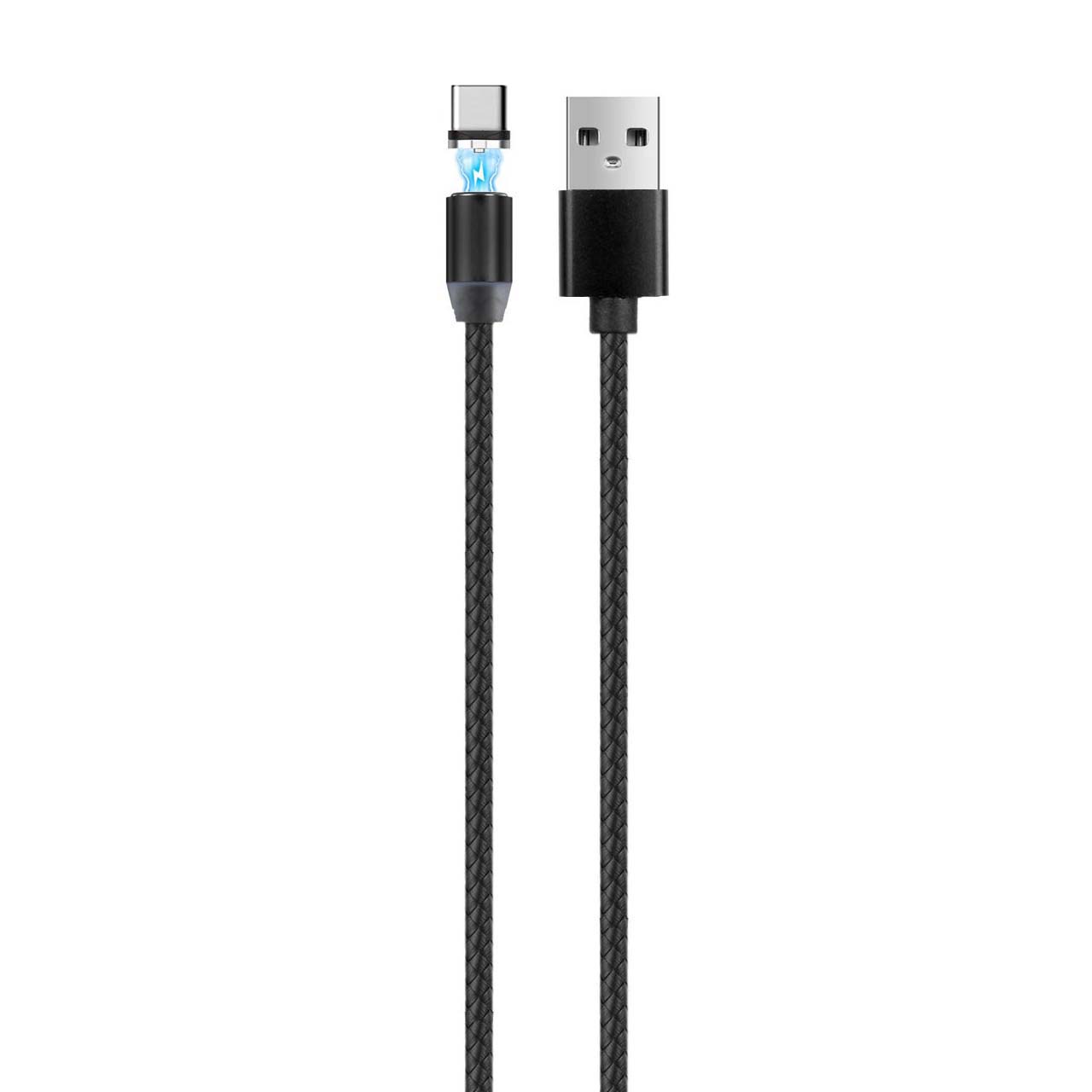 کابل شارژ مگنتی Type-C - مشکی - فله - MN(بدون پک)
