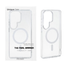 قاب اورجینال Unique Case پشت سخت شفاف MagSafe مدل Samsung Galaxy S26 Ultra – سفید (پک دار)