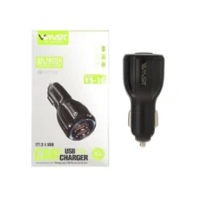 شارژر فندکی فست دو پورت V-Smart مدل VS-16 – مشکی – BSA