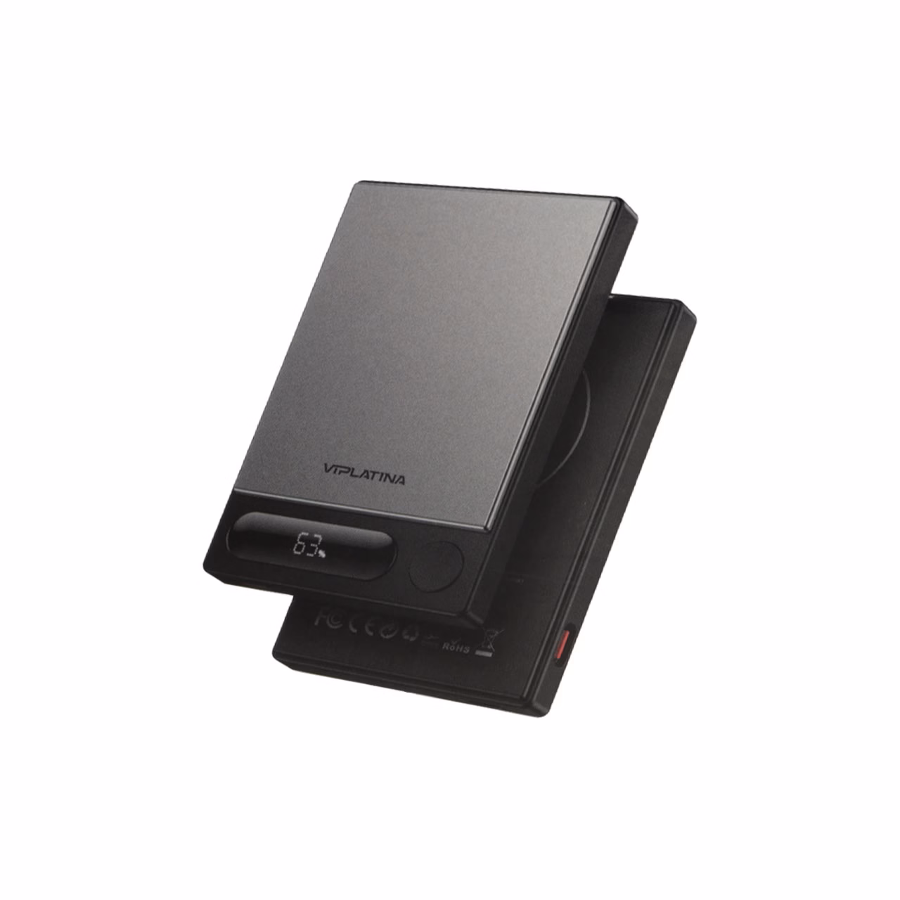 پاوربانک وایرلس و فست شارژ VIPLATINA 5000mAh مدل VP22 15W - مشکی (گارانتی 18 ماه تعویض نیکان همراه)