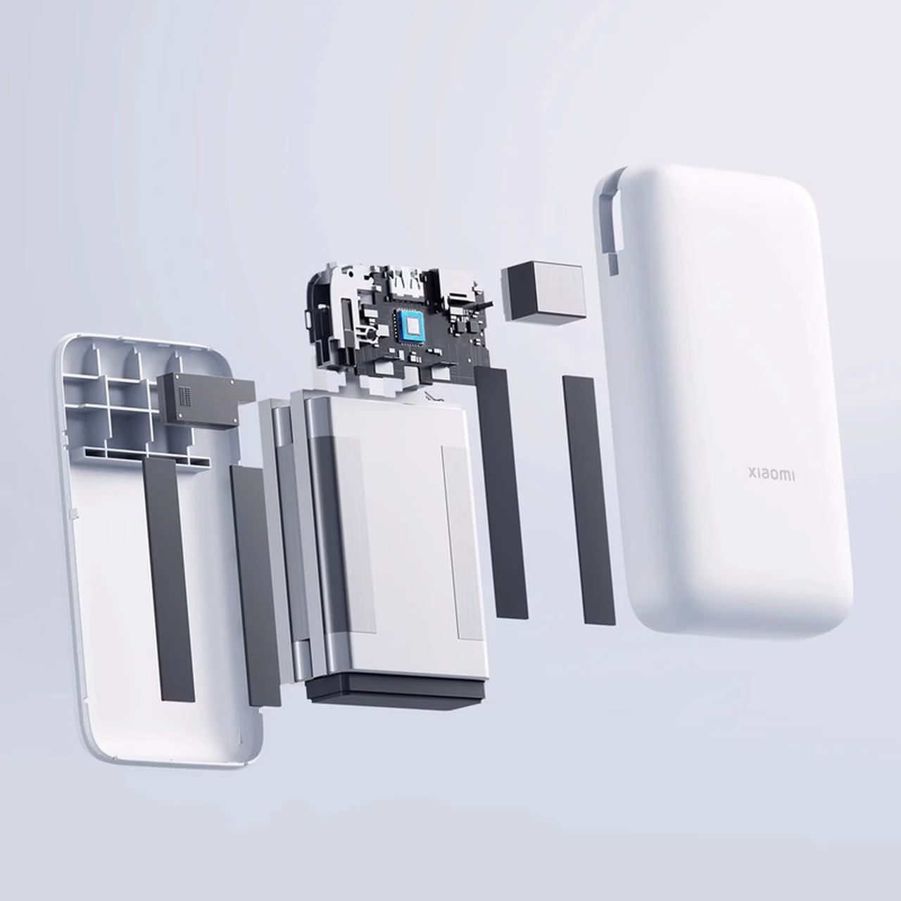 پاوربانک فست شارژ Xiaomi 22.5W 20000mAh مدل PB2020MI - خاکستری روشن