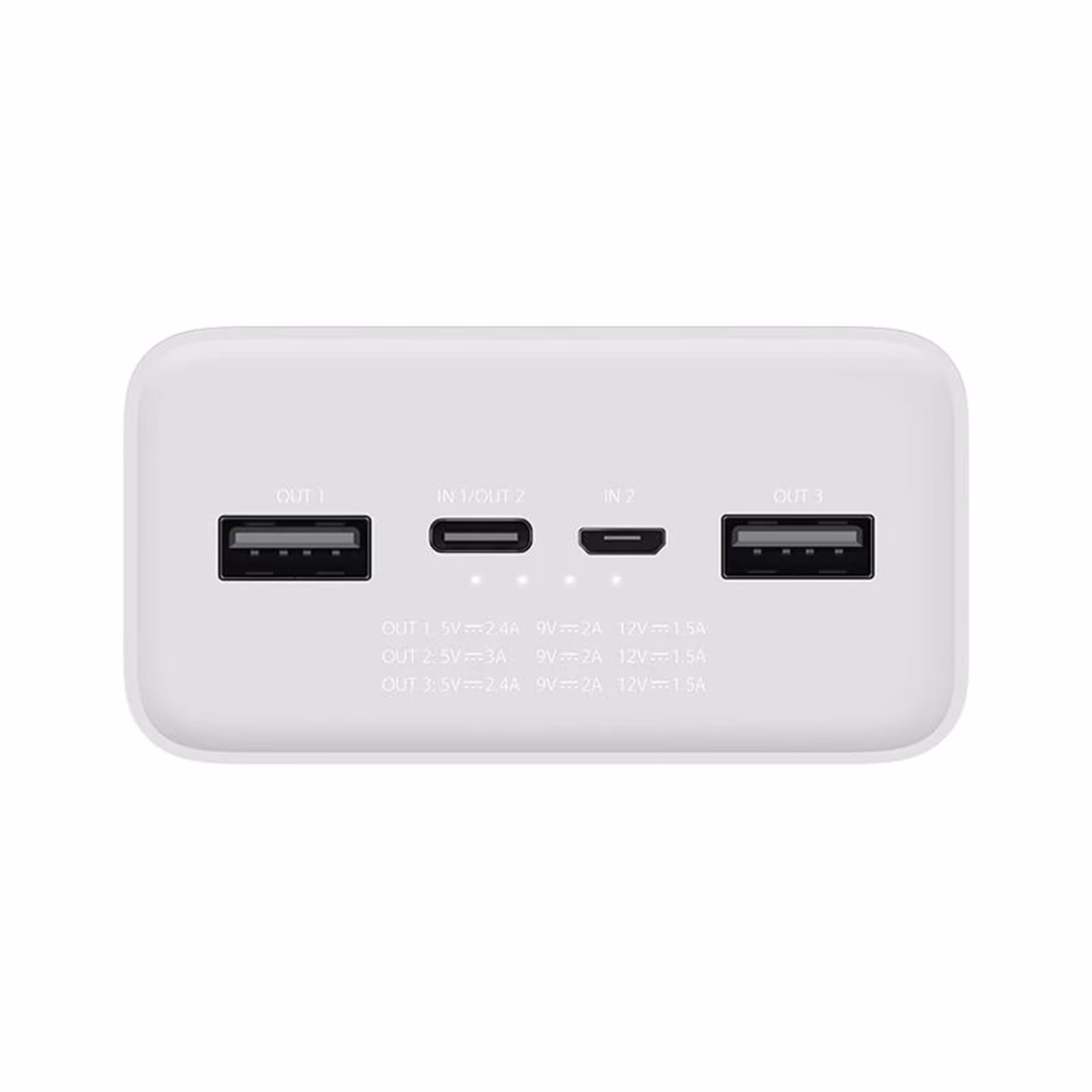 پاوربانک فست شارژ Xiaomi 30000mAh مدل PB3018ZM 18W - سفید - MMS - اصل چین (گارانتی شش ماهه YA)