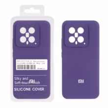 قاب سیلیکونی پاک کنی اورجینال درجه یک Xiaomi Mi 14 - بنفش (پک دار)