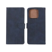 کیف چرمی موبایل مگنتی Xiaomi Redmi 12C / Redmi 11A / Poco C55 – سرمه ای