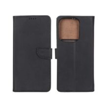 کیف چرمی موبایل مگنتی Xiaomi Redmi 15C / Poco C85 - مشکی