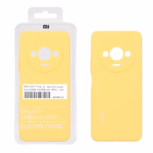 قاب سیلیکونی پاک کنی اورجینال درجه یک Xiaomi Redmi A3 / A3x / Poco C61 – زرد (پک دار)