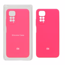 قاب سیلیکونی پاک کنی محافظ لنزدار اورجینال Xiaomi Redmi Note 11 4G / Redmi Note 11S – صورتی فانتزی (پک اصلی)