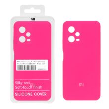 قاب سیلیکونی پاک کنی اورجینال درجه یک Xiaomi Redmi Note 12 5G / Poco X5 – سرخابی (پک دار)