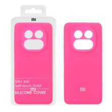 قاب سیلیکونی پاک کنی اورجینال درجه یک Xiaomi Redmi Note 14 Pro 5G / Redmi Note 14 Pro Plus 5G / Poco X7 5G – صورتی فانتزی (پک دار)
