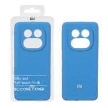 قاب سیلیکونی پاک کنی اورجینال درجه یک Xiaomi Redmi Note 14 Pro 5G / Redmi Note 14 Pro Plus 5G / Poco X7 5G – آبی (پک دار)