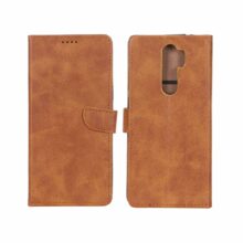 کیف چرمی موبایل مگنتی Xiaomi Redmi Note 8 Pro – عسلی
