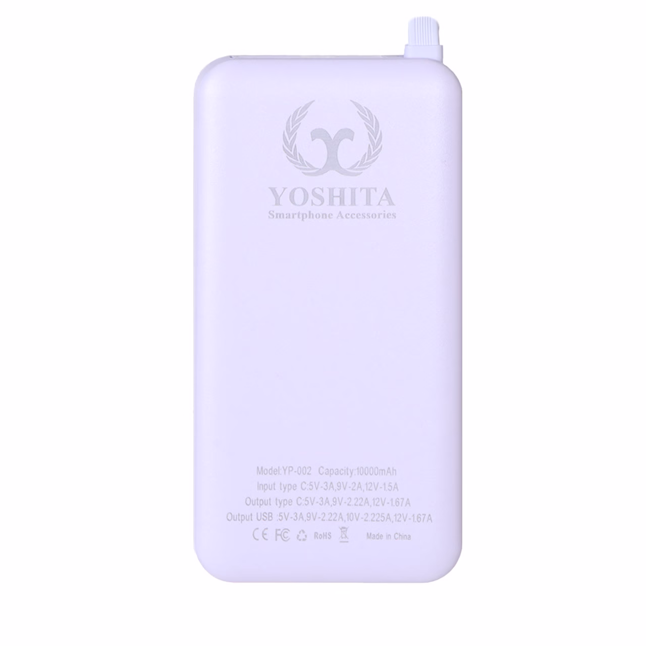 پاوربانک سوپر فست شارژ Yoshita 10000mAh مدل YP-002 22.5W - صورتی - MMS