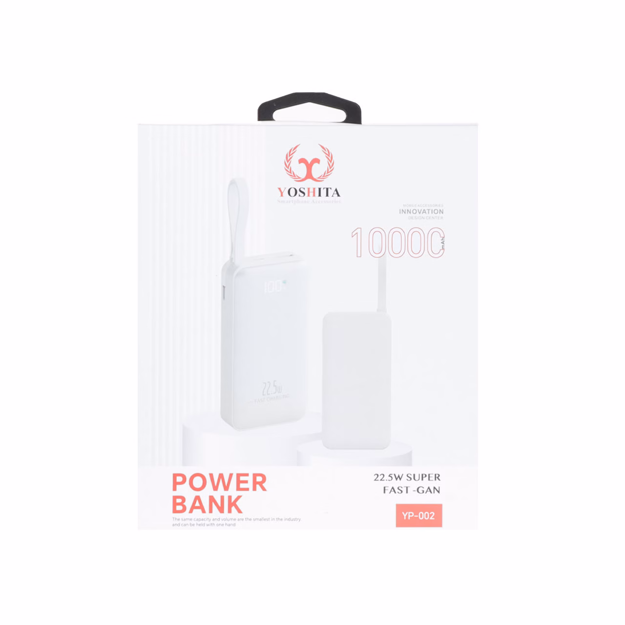 پاوربانک سوپر فست شارژ Yoshita 10000mAh مدل YP-002 22.5W - صورتی - MMS
